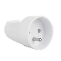 Maclean MCE331 įžeminimo kontaktų lizdas E tipo prancūziškas (ne Schuko) lizdas su įžeminimu plastikinis Max 3680W 16A 2