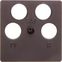 Schneider Electric K.1 4-base antracito B.1 / B.3 / B.7 Glas 14841606 antenos lizdo centrinė plokštė