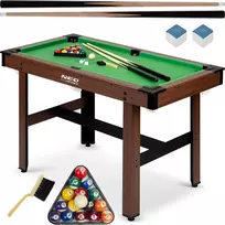 9 Neo-Sport Biliardo stalas 122 x 61 x 76 cm NS-807 tamsiai rudas