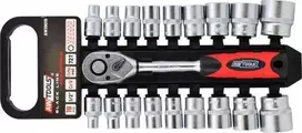 AW-Tools Sukimo galvučių komplektas AWTools AW39019; 1/2''; 8-32 mm; 19 vnt.