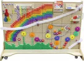 MASTERKIDZ laisvai pastatoma kūrybinė STEM mokymosi lenta 166 x 125