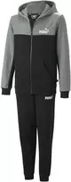 Puma Sportinis Kostiumas Paaugliams Ess+ Block Hooded Juodas Pilkas 670116 03