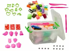Ikonka KIK plastilino polimeras modeliavimui dėžutėje, 24 spalvos + priedai