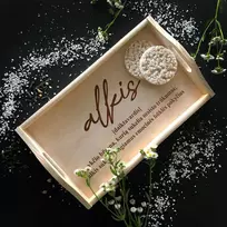 Medinis pusryčių padėklas "Alkis"