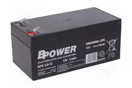 BPOWER BPE3.6-12 12V 3.6Ah AGM VRLA akumuliatorius