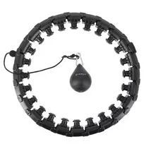 HHW01 HULA HOOP Juodas su svoriu HMS