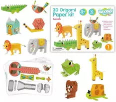 WOOPIE Origami 3D Rinkinys - Sukurk 10 Gyvūnų