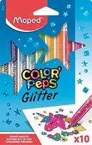 Maped Glitter markeriai 10 spalvų