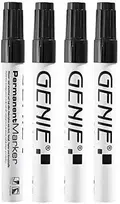 Genie GIE P- Marker Rund- Spitze Metallic schw. 4 Stk.