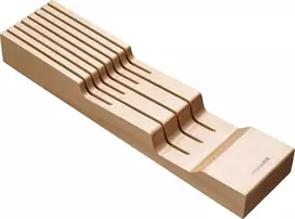 Fiskars medinis peilių dėklas stalčiui