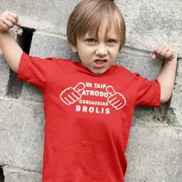 Vaikiški marškinėliai "Štai taip atrodo geriausias brolis pasaulyje"