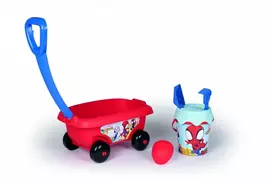 „Smoby“ vežimėlis ir smėlio rinkinys su „Žmogus -voras“ motyvas