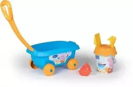SMOBY vežimėlis su kibirėliu ir smėlio žaislais Peppa Pig