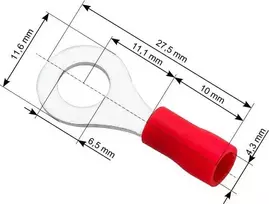 Blow Izoliuota žiedinė jungtis, sriegis 6.5, kabelis 4.3 mm