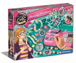 Karoliukų rinkinys papuošalams kurti Clementoni Crazy Chic Letter Jewelery Studio