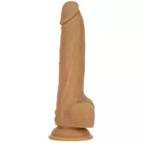 Naked Addiction Nuoga priklausomybė – stumiantis dongas su nuotoliniu 23 cm karamele