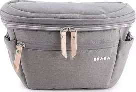 Beaba vežimėlio krepšys-mamos rankinė 2in1, POP UP TROLLER BAG BIARRITZ HEATHER, pilka
