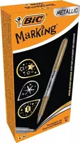 Bic Marker Marking Metallic Ink auksinė i sidabrinė (12szt)