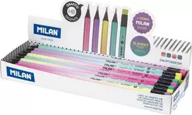Milan HB apskritas pieštukas su saulėlydžio (24pc) MILNŲ guma
