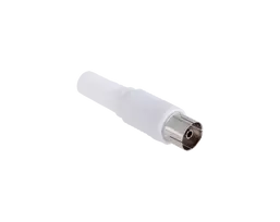Lizdas Cabletech ilgas baltas TV antenos lizdas kabeliui