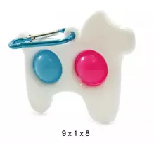 Mocco Mocco Bubble Pop It Antistress Sensory / Dog / keychain / Baltas