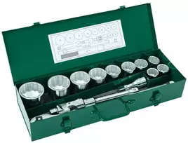 Galvučių komplektas Sata S09015; 3/4''; 30-60 mm; 15 vnt.