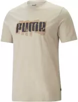 Puma Medvilniniai Marškinėliai Vyrams Graphics Wording Kreminis 674475 88