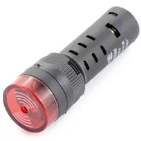 Oem Indikatorius 12V DC - 19mm - raudonas su signalizatoriumi