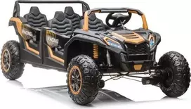 Lean Cars Keturvietis vaikiškas elektromobilis Buggy A033, auksinis