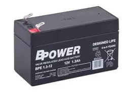 BPOWER BPE1.3-12 12V 1.3Ah AGM VRLA akumuliatorius