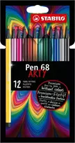 Stabilo Flomasteriai PEN 68 ARTY 12sp.