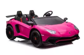 Lean Cars Dvivietis vaikiškas elektromobilis Lean Toys, rožinis