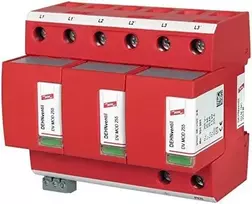 Dehn Viršįtampių ribotuvas B+C, 1+2 tipas 3P 25/75kA 1,5kV DEHNventil M TNC 255 FM 951305