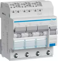 Hager RCBO 3+NB 16A 0.03A Type A 6kA RCBO (ADZ316D)