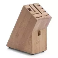 Zeller Bamboo Bambukinis peilių stovas, peilio blokas - 22x22x9cm