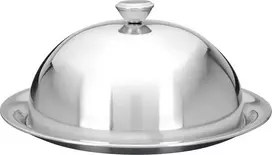 Excellent Houseware Serviravimo padėklas su dangčiu plieninė 24x10 cm