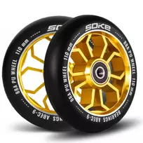 Soke Paspirtuko ratukai 110 mm, auksiniai, 2 vnt.