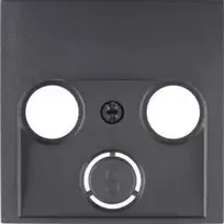 Hager 12031606, Antracito, Plastikas, Termoplastikas, Bet koks prekės ženklas, Matinis, 10 vnt.