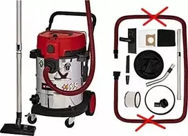 Dulkių siurblys pramoninis Einhell TE-VC 2350 SACL, wet/dry vacuum cleaner (red/stainless steel, 1,600 watts)