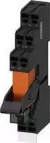 Siemens LZS:RT4D4L24 Pilna relė RT serija 2P 24V DC su loginio atskyrimo raudono LED modulio jungtimi. spyruoklė LZS:RT4D4L24