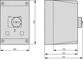 Eaton IP65 variklio paleidimo gaubtas CI-K4-PKZ4-G (225524)