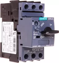 „Siemens“ variklio grandinės pertraukiklis 3P 1,1 kW 2,2–3,2 A S00 (3RV2011-1DA10)