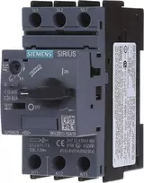 „Siemens“ variklio grandinės pertraukiklis 3P 2,2 kW 4,5–6,3 A S00 (3RV2011-1GA10)