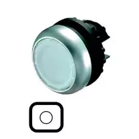 Eaton Plokščias mygtukas M22-DRL-W balta apšviesta - 216944