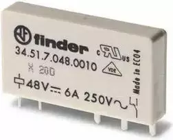 „Finder“ miniatiūrinė relė 1P 6A 12V DC (34.51.7.012.0010)