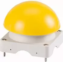 Eaton Palmių mygtuko grybų pavara, juoda IP67, geltona ir balta FAK-Y (229754)