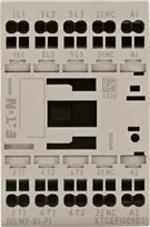 Eaton DILM maitinimo kontaktorius 3 polių 380V 400V 4kW 1R 24V DC spyruokliniai gnybtai 199238