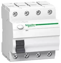 Schneider Electric Schneider diferencinis srovės perjungiklis 4P 40A 0.03A A tipo IDK- A40- 30-4 - A9Z01440