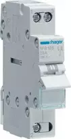 Hager modulinis jungiklis su centrine IŠJUNGTA padėtimi 1-0-2 1P 25A 230V (SFB125)