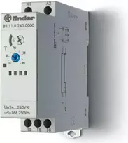 „Finder“ laiko relė 1P 16A 24–240 V AC / DC 0,05 s – 10 dienų vienos funkcijos AI (83.11.0.240.0000)
